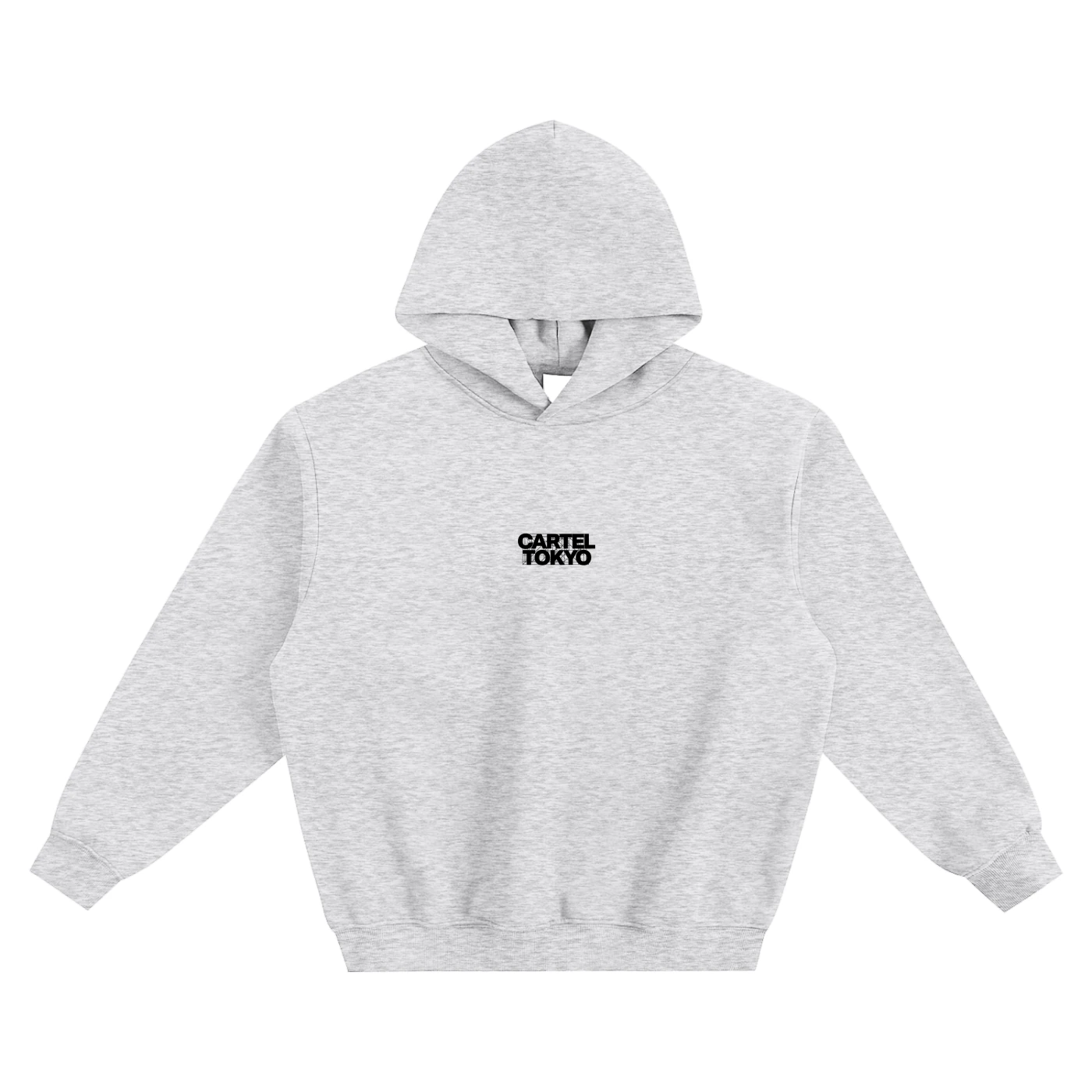 CARTEL TOKYO HOODIE — gray, front, product view