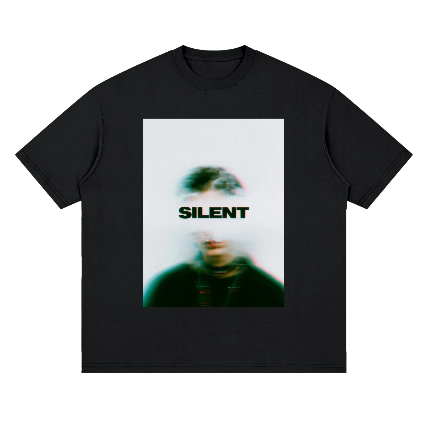 SILENT BLUR — black, front, product view