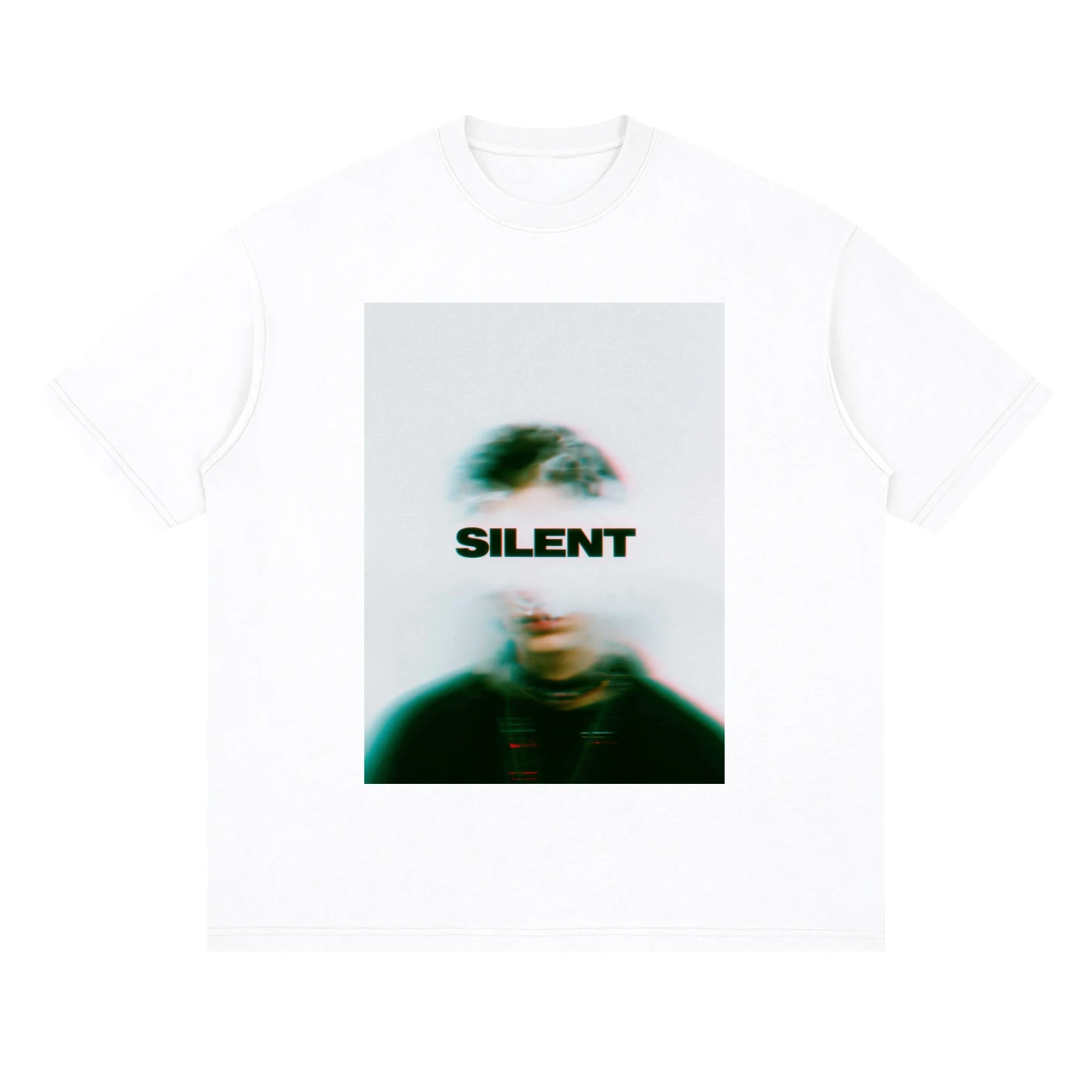 SILENT BLUR — white, front, product view