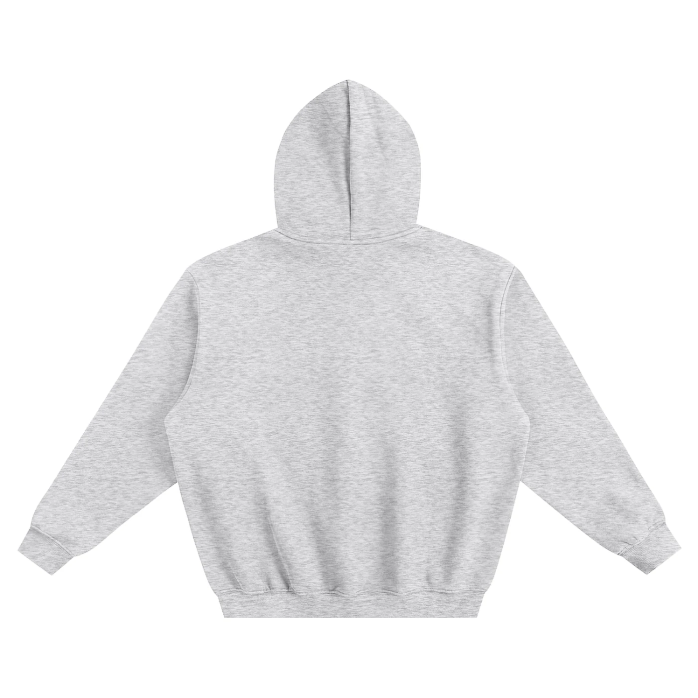RED BRUSH HOODIE — gray, back, product view